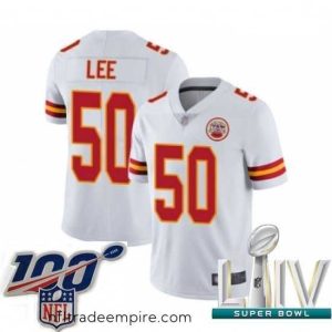Delightful 2020 Super Bowl LIV Kansas City Chiefs #50 Darron Lee White Vapor Untouchable Limited Player Football Jersey