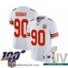 Charming 2020 Super Bowl LIV Kansas City Chiefs #90 Emmanuel Ogbah White Vapor Untouchable Limited Player Football Jersey