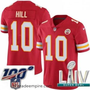 Exquisite 2020 Super Bowl LIV Nike Kansas City Chiefs #10 Tyreek Hill Red Team Color Vapor Untouchable Limited Player NFL Jersey