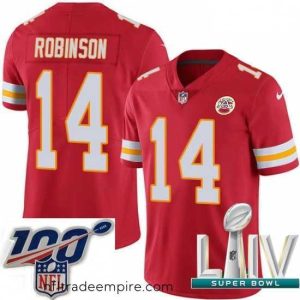 Charming 2020 Super Bowl LIV Nike Kansas City Chiefs #14 Demarcus Robinson Red Team Color Vapor Untouchable Limited Player NFL Jersey