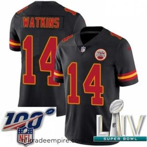 Alluring 2020 Super Bowl LIV Nike Kansas City Chiefs #14 Sammy Watkins Limited Black Rush Vapor Untouchable NFL Jersey