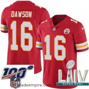 Superb 2020 Super Bowl LIV Nike Kansas City Chiefs #16 Len Dawson Red Team Color Vapor Untouchable Limited Player NFL Jersey