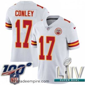 Charming 2020 Super Bowl LIV Nike Kansas City Chiefs #17 Chris Conley White Vapor Untouchable Limited Player NFL Jersey