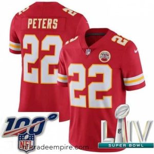 Irresistible 2020 Super Bowl LIV Nike Kansas City Chiefs #22 Marcus Peters Red Team Color Vapor Untouchable Limited Player NFL Jersey