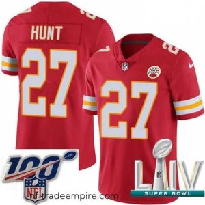 Irresistible 2020 Super Bowl LIV Nike Kansas City Chiefs #27 Kareem Hunt Red Team Color Vapor Untouchable Limited Player NFL Jersey