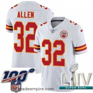 Alluring 2020 Super Bowl LIV Nike Kansas City Chiefs #32 Marcus Allen White Vapor Untouchable Limited Player NFL Jersey