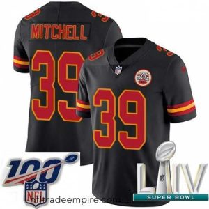 Charming 2020 Super Bowl LIV Nike Kansas City Chiefs #39 Terrance Mitchell Limited Black Rush Vapor Untouchable NFL Jersey