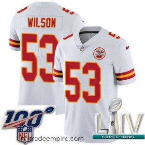 Alluring 2020 Super Bowl LIV Nike Kansas City Chiefs #53 Ramik Wilson White Vapor Untouchable Limited Player NFL Jersey