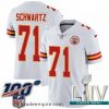 Alluring 2020 Super Bowl LIV Nike Kansas City Chiefs #71 Mitchell Schwartz White Vapor Untouchable Limited Player NFL Jersey