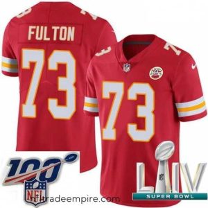 Superb 2020 Super Bowl LIV Nike Kansas City Chiefs #73 Zach Fulton Red Team Color Vapor Untouchable Limited Player NFL Jersey