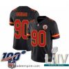 Charming 2020 Super Bowl LIV Kansas City Chiefs #90 Emmanuel Ogbah Limited Black Rush Vapor Untouchable Football Jersey