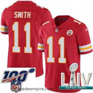 Alluring 2020 Super Bowl LIV Nike Kansas City Chiefs #11 Alex Smith Red Team Color Vapor Untouchable Limited Player NFL Jersey
