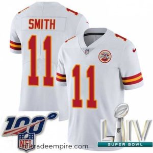 Exquisite 2020 Super Bowl LIV Nike Kansas City Chiefs #11 Alex Smith White Vapor Untouchable Limited Player NFL Jersey
