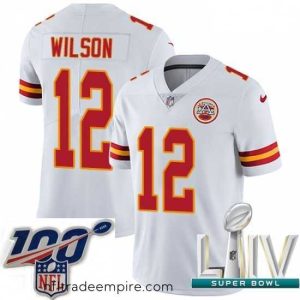 Irresistible 2020 Super Bowl LIV Nike Kansas City Chiefs #12 Albert Wilson White Vapor Untouchable Limited Player NFL Jersey