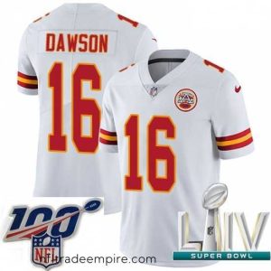 Charming 2020 Super Bowl LIV Nike Kansas City Chiefs #16 Len Dawson White Vapor Untouchable Limited Player NFL Jersey