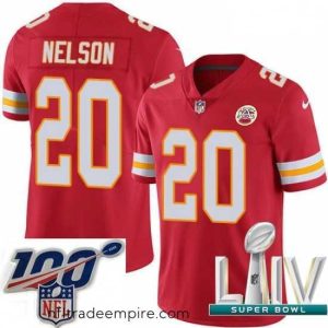 Delightful 2020 Super Bowl LIV Nike Kansas City Chiefs #20 Steven Nelson Red Team Color Vapor Untouchable Limited Player NFL Jersey