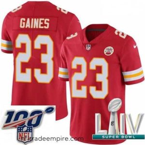 Alluring 2020 Super Bowl LIV Nike Kansas City Chiefs #23 Phillip Gaines Red Team Color Vapor Untouchable Limited Player NFL Jersey
