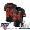 Charming 2020 Super Bowl LIV Nike Kansas City Chiefs #24 Jordan Lucas Limited Black Rush Vapor Untouchable NFL Jersey