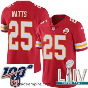 Exquisite 2020 Super Bowl LIV Nike Kansas City Chiefs #25 Armani Watts Red Team Color Vapor Untouchable Limited Player NFL Jersey