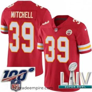 Charming 2020 Super Bowl LIV Nike Kansas City Chiefs #39 Terrance Mitchell Red Team Color Vapor Untouchable Limited Player NFL Jersey