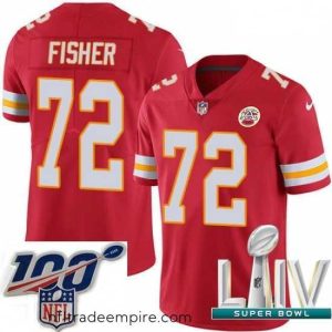 Exquisite 2020 Super Bowl LIV Nike Kansas City Chiefs #72 Eric Fisher Red Team Color Vapor Untouchable Limited Player NFL Jersey