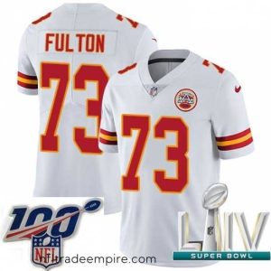 Enchanting 2020 Super Bowl LIV Nike Kansas City Chiefs #73 Zach Fulton White Vapor Untouchable Limited Player NFL Jersey