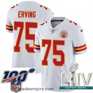 Charming 2020 Super Bowl LIV Nike Kansas City Chiefs #75 Cameron Erving White Vapor Untouchable Limited Player NFL Jersey