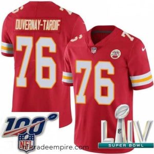 Exquisite 2020 Super Bowl LIV Nike Kansas City Chiefs #76 Laurent Duvernay-Tardif Red Team Color Vapor Untouchable Limited Player NFL Jersey