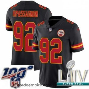 Enchanting 2020 Super Bowl LIV Nike Kansas City Chiefs #92 Tanoh Kpassagnon Limited Black Rush Vapor Untouchable NFL Jersey