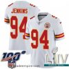Irresistible 2020 Super Bowl LIV Nike Kansas City Chiefs #94 Jarvis Jenkins White Vapor Untouchable Limited Player NFL Jersey