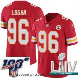 Delightful 2020 Super Bowl LIV Nike Kansas City Chiefs #96 Bennie Logan Red Team Color Vapor Untouchable Limited Player NFL Jersey