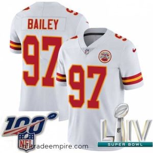 Stunning 2020 Super Bowl LIV Nike Kansas City Chiefs #97 Allen Bailey White Vapor Untouchable Limited Player NFL Jersey