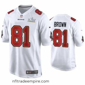 Irresistible Antonio Brown Buccaneers White Super Bowl Lv Game Fashion Jersey