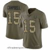 Alluring Colts 15 Parris Campbell Olive Camo Stitched Football Limited 2017 Salute To Service Jersey
