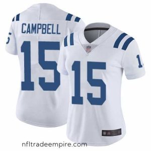 Magnificent Colts 15 Parris Campbell White Stitched Football Vapor Untouchable Limited Jersey