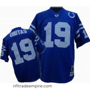 Magnificent Colts 19 Johnny Unitas Mitchell&Ness Jersey