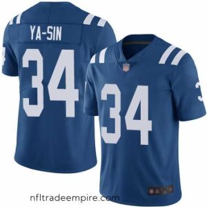 Magnificent Colts 34 Rock Ya Sin Royal Blue Team Color Stitched Football Vapor Untouchable Limited Jersey