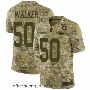 Magnificent Colts 50 Anthony Walker Camo Stitched Football Limited 2018 Salute To Service Jersey