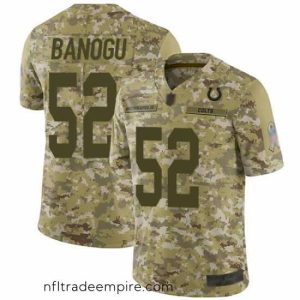 Charming Colts 52 Ben Banogu Camo Stitched Football Limited 2018 Salute To Service Jersey