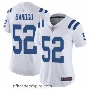 Exquisite Colts 52 Ben Banogu White Stitched Football Vapor Untouchable Limited Jersey