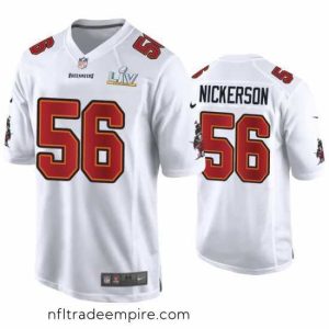 Alluring Hardy Nickerson Buccaneers White Super Bowl Lv Game Fashion Jersey