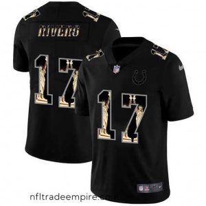 Irresistible Indianapolis Colts 17 Philip Rivers Carbon Black Vapor Statue Of Liberty Limited NFL Jersey