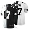 Charming Indianapolis Colts 17 Philip Rivers Black V White Peace Split Nike Vapor Untouchable Limited NFL Jersey