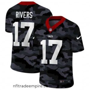 Alluring Indianapolis Colts 17 Philip Rivers Nike 2020 Black CAMO Vapor Untouchable Limited Stitched NFL Jersey