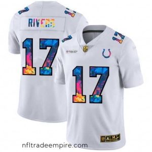 Irresistible Indianapolis Colts 17 Philip Rivers White Nike Multi Color 2020 NFL Crucial Catch Limited NFL Jersey