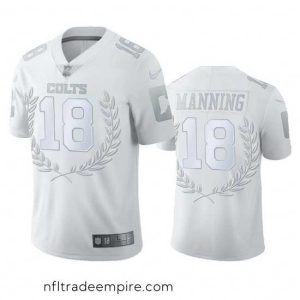 Enchanting Indianapolis Colts 18 Peyton Manning 27 Nike Platinum NFL MVP Limited Edition Jersey