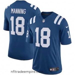 Irresistible Indianapolis Colts 18 Peyton Manning Nike Royal Retired Player Limited Jersey