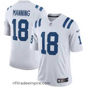 Enchanting Indianapolis Colts 18 Peyton Manning Nike White Retired Player Limited Jersey