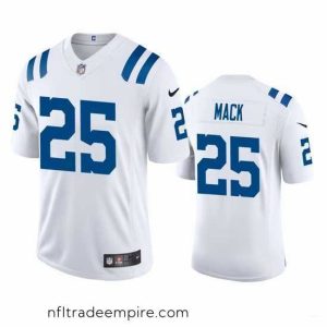 Gorgeous Indianapolis Colts 25 Marlon Mack Nike White 2020 Vapor Limited Jersey