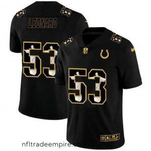 Irresistible Indianapolis Colts 53 Darius Leonard Nike Carbon Black Vapor Cristo Redentor Limited NFL Jersey